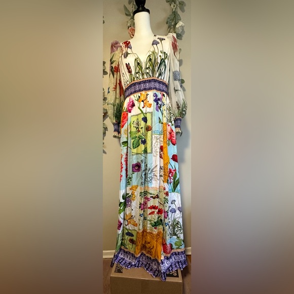Alice + Olivia Bellami V-Neck Maxi Dress - Picture 4 of 10